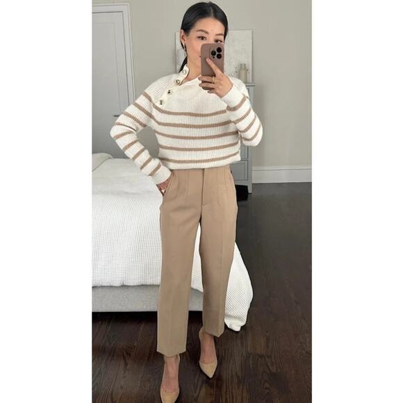 Sezane Trudy Jumper Ecru Gold - Picture 6 of 12